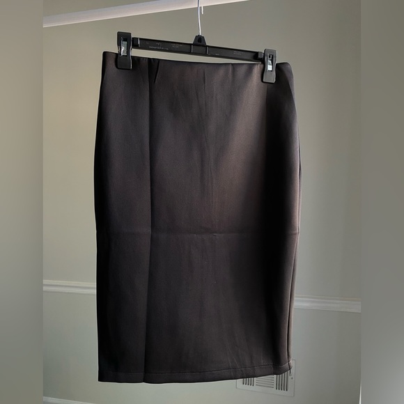 carmen marc valvo black skirt NEW NWT gold zipper size small - Picture 2 of 10